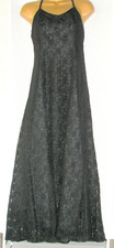 Women's Black Lace Evening Dress by "Nicholas Millington" Size 12.