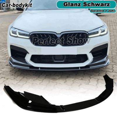  Glanz Schwarz Frontlippe Frontspoiler Lippe Passt für BMW 5ER F90 M5 LCI 21-22 