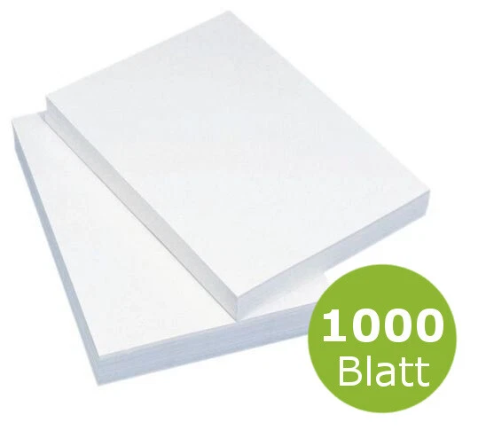 1000 Blatt Premium Kopierpapier Druckpapier Universal DIN A4 Papier weiß
