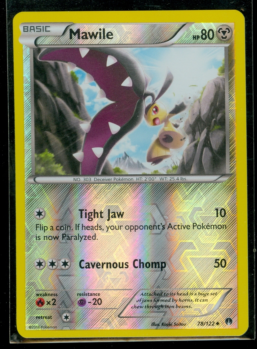 Pokemon MAWILE 78/122 - XY BREAKpoint - Rev Holo - MINT
