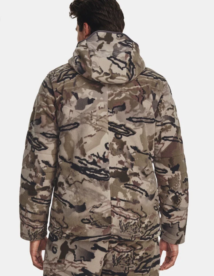 Under Armour Barren Rut Wind proof Hunting Camo Jacket And Bibs Set-M - Image 2 of 4