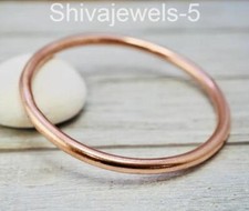 Very Heavy Pure Solid Copper Self Healing Bangle Anxiety Arthritis Jewelry S-05