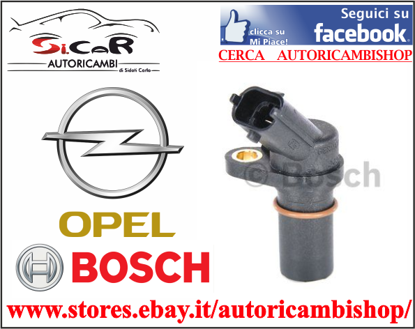 Bosch Sensore Posizione Albero Motore 0261210143: Per Audi A8 E A8 Quattro 1997-99, Ricambio Originale
