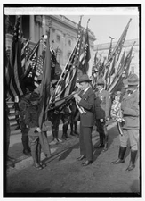 8" x 10" Photo 1923 Roosevelt decorating Boy Scouts, 12/8/23