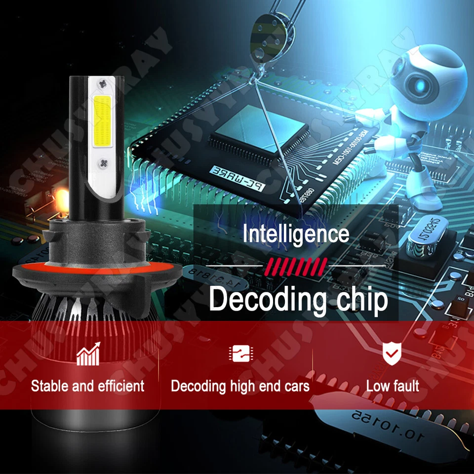 Combo para Pontiac Solstice 2006-2009 faros LED altos/bajos + bombilla antiniebla 4x Foto 4 de 4