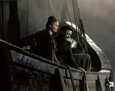 Aiden Gillen & Sophie Turner Game of Thrones Signed 11x14 Photo