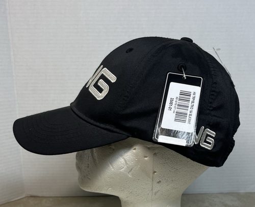 NWT Ping Black White Tour PYB '18 Golf Hat Cap Strapback - Picture 3 of 8