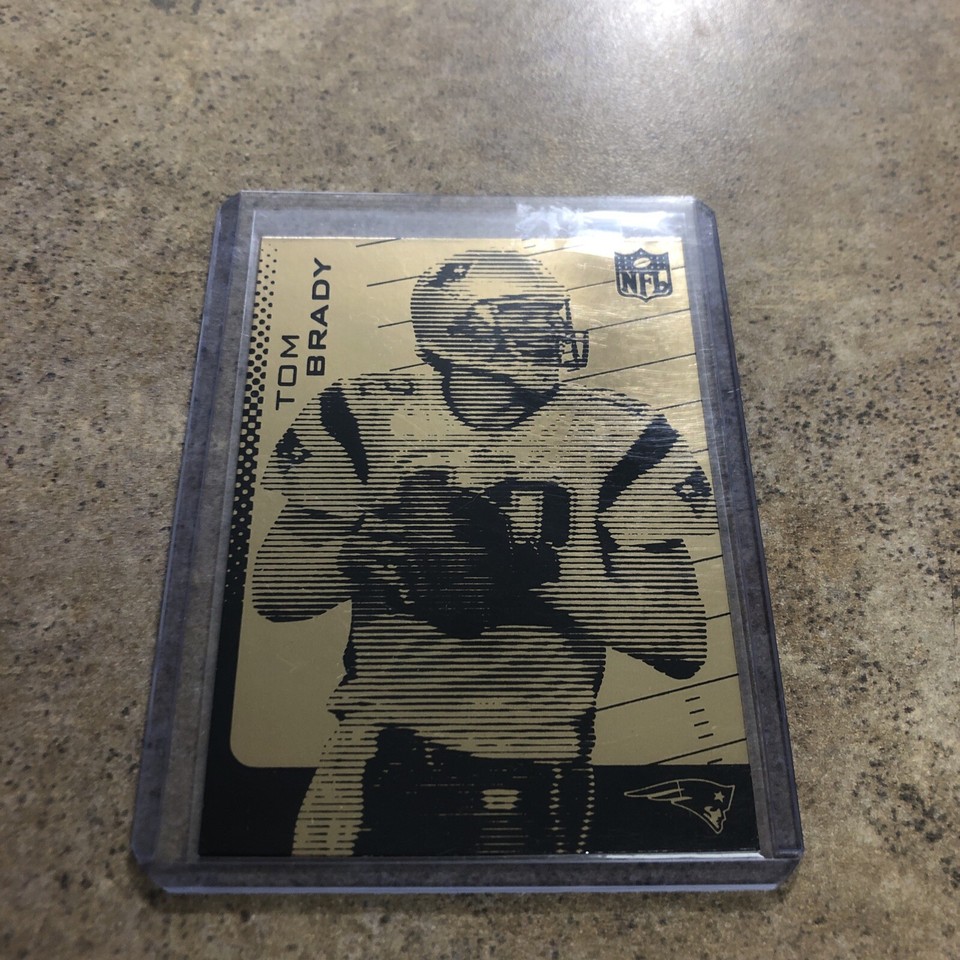 TOM BRADY 2003 Merrick Mint Laser Line GOLD CARD NFL NE Patriots Free