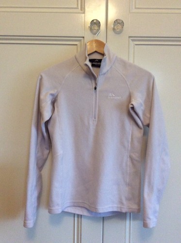 Macpac Ladies Pale Mauve Fleece Zip Top 