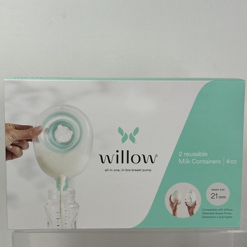 Willow Reusable 21mm Milk Containers Pack of 2 4oz Gen 2 + New