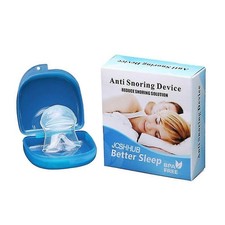 Anti Snore Mouthpiece Tongue Retainer Sleep Apnea Snoring Aid Device Silicone