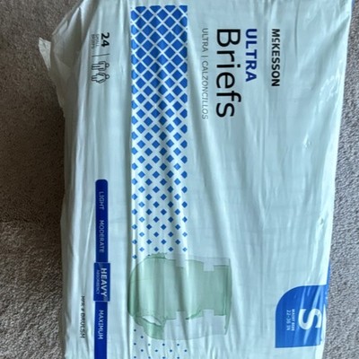 McKesson Ultra Briefs Heavy Absorbency Incontinence Pants S 24 Pack White
