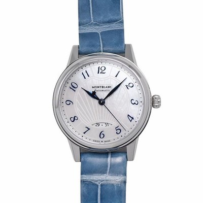MONTBLANC Boheme 118774 Automatic Shell Dial Leather Women's Watch