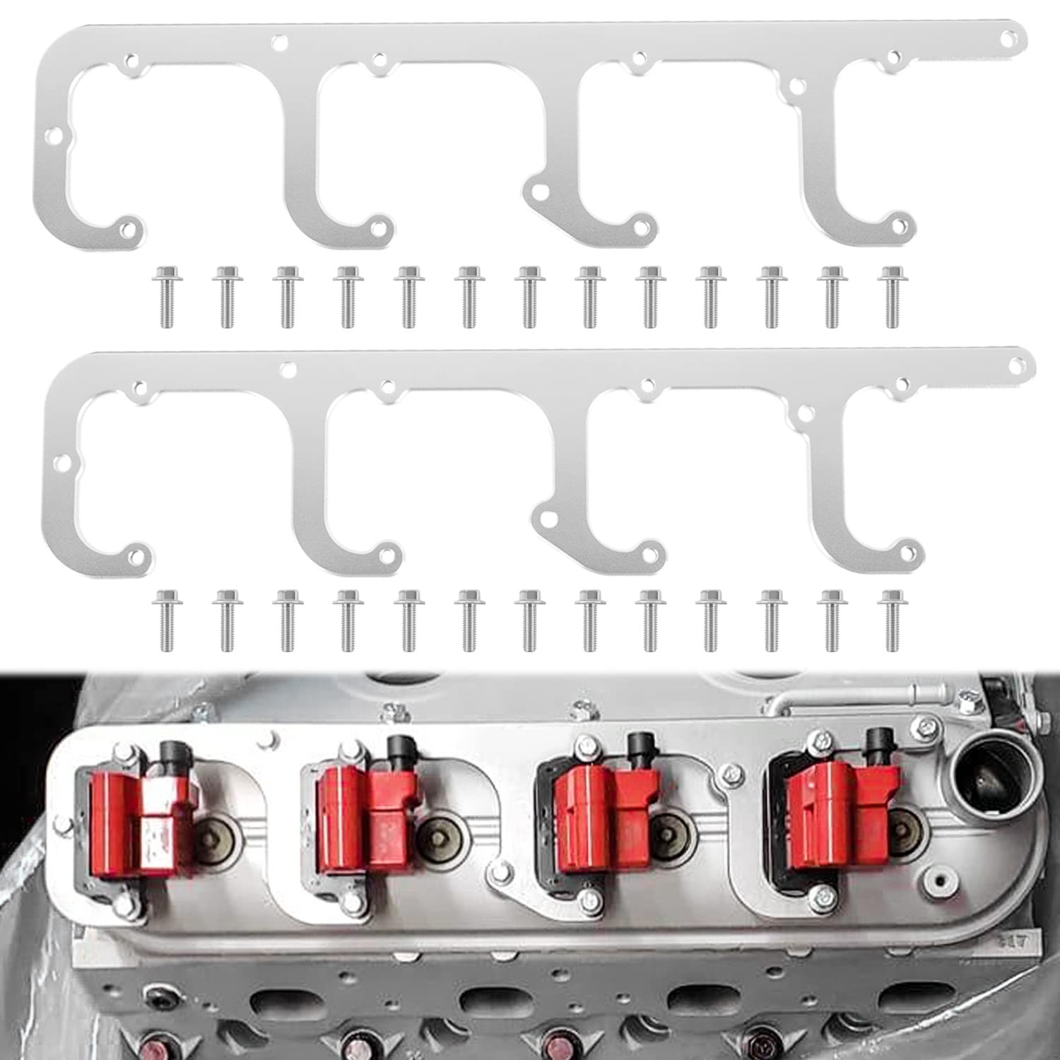 For 5.3L LS Engine Ignition Coil Brackets Mount Valve Cover D581 D514A D510C 1