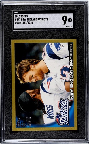 New England Patriots [Gold] #347 2010 Topps card