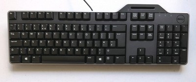 Dell KB-813 Smartcard Reader USB QWERTZ Tastatur - Schwarz (Kein Mindestpreis)