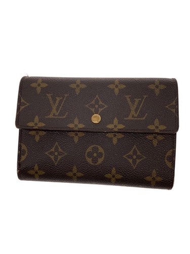 Louis Vuitton Fold-type Wallet Bifold BRW Total Pattern Ladies' M61202 Used