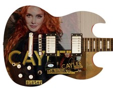 Caylee Hammack Signed Autographed Custom Graphics Photo Guitar ACOA