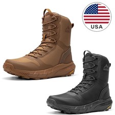 Men's Military Tactical Boot Lightweight Boots Motorcycle Combat Boots Size 7-14