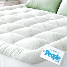 Queen RV Mattress Topper 60x75 - Ultra Soft Viscose Bamboo for Mattresses 8-20"