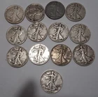 walking liberty half dollar lot Of 13