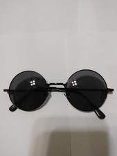 FASHIONABLE ROUND SUNGLASSES UNISEX MEN WOMEN CASUAL COLOR BLACK NEW
