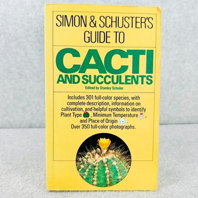 Simon and Schusters Guide to Cacti and Succulents Stanley Schuler Book Paperback