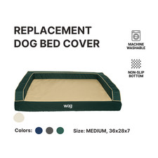 REPLACEMENT DOG BED COVER, PINE GREEN, MEDIUM, 36 X 28 X 7, FREE SHIPPING