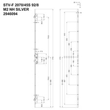 Winkhaus Cobra STV Multipoint UPVC Door Lock 2 Hook Key Wind Only 20mm Faceplate