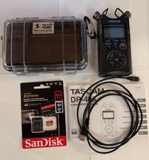 Tascam DR-40X Portable 4-Track Digital Audio Recorder USB FREE SD CARD & CASE!
