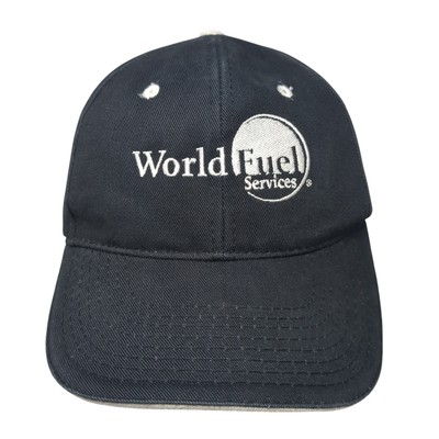World Fuel Services Strapback Baseball Cap Black One Size Adjustable Outdoor Cap
