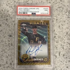 Paul Skenes 2024 TOPPS CHROME UPDATE GOLD WAVE AUTO /50 RC PSA 9