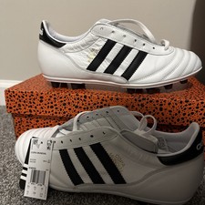 New Adidas Copa Mundial Leather Soccer Cleats White Black Men's Size 10 ID4050