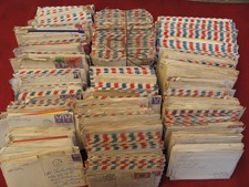 1943 US Army Soldier's 625+ Censored Letters w/Long Winded Content Free Mail