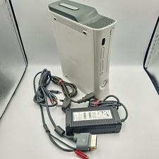 Xbox 360 20 GB White Console with Cables - Works But Disc Drive Stuck