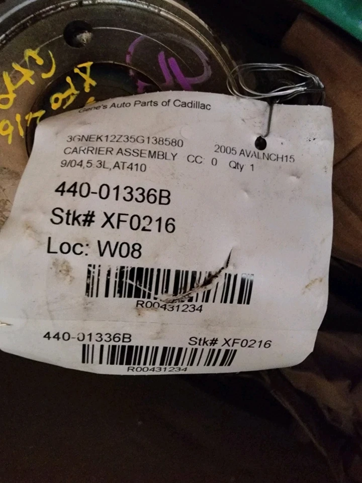 1999-2007 Chevy Silverado Avalanche 1500 Pickup Differential Carrier Front Axle - Image 3 of 3