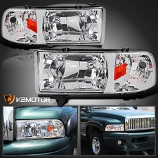 Fits 1994-2001 Dodge Ram 1500 2500 3500 1pc Style Headlights Lamps Leftright