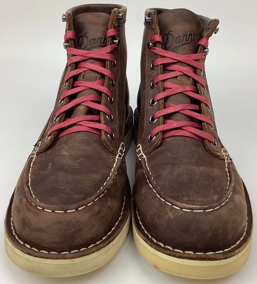 Botas de trabajo Danner para mujer de 6" de cuero Bull Run sin usar, en caja, punta suave marrón talla 8,5 M Foto 3 de 4