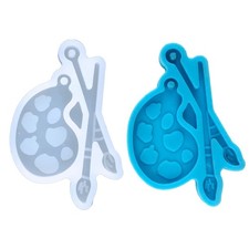 Kit de moldes de resina para pendientes moldes de silicona para paleta de resina paleta de colores colgante