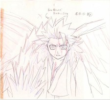 Toshiro Hitsugaya hand-drawn original drawing & layout copy set with frame