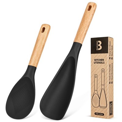 Cooking Spoon and Rice Scooper for Nonstick Cookwares, Great for Cooking and ...