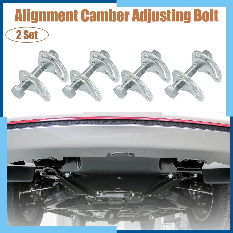Pack (4) Alignment Camber Caster Adjusting Bolt Kit for GMC Sierra 1500 2500 - Изображение 2 из 4