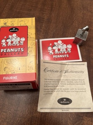 Hallmark Peanuts Gallery Five Decades of Snoopy Figurine 1990 With COA
