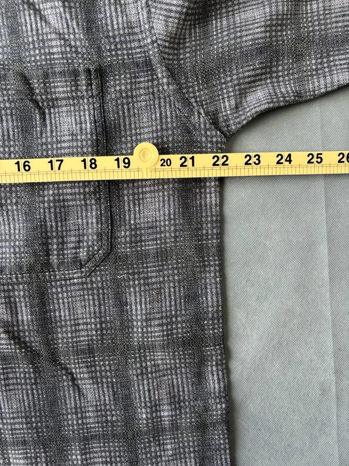 Camisa Jhane Barnes De Colección Hombres Mediana Púrpura Sobre 3D OP ART Preppy Foto 2 de 4