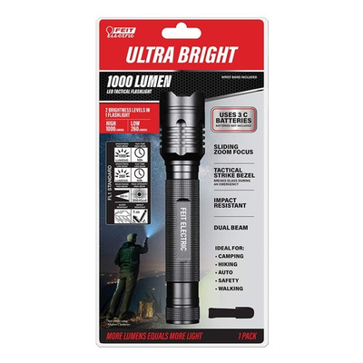 #ad Feit Electric FL1000 1000 Lumens Ultra Bright 3 Cell C LED Flashlight $29.99