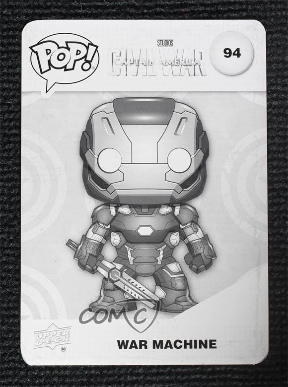 2023 Funko Pop Marvel Infinity Saga Printing Plate Black 1/1 War Machine #94 qf8