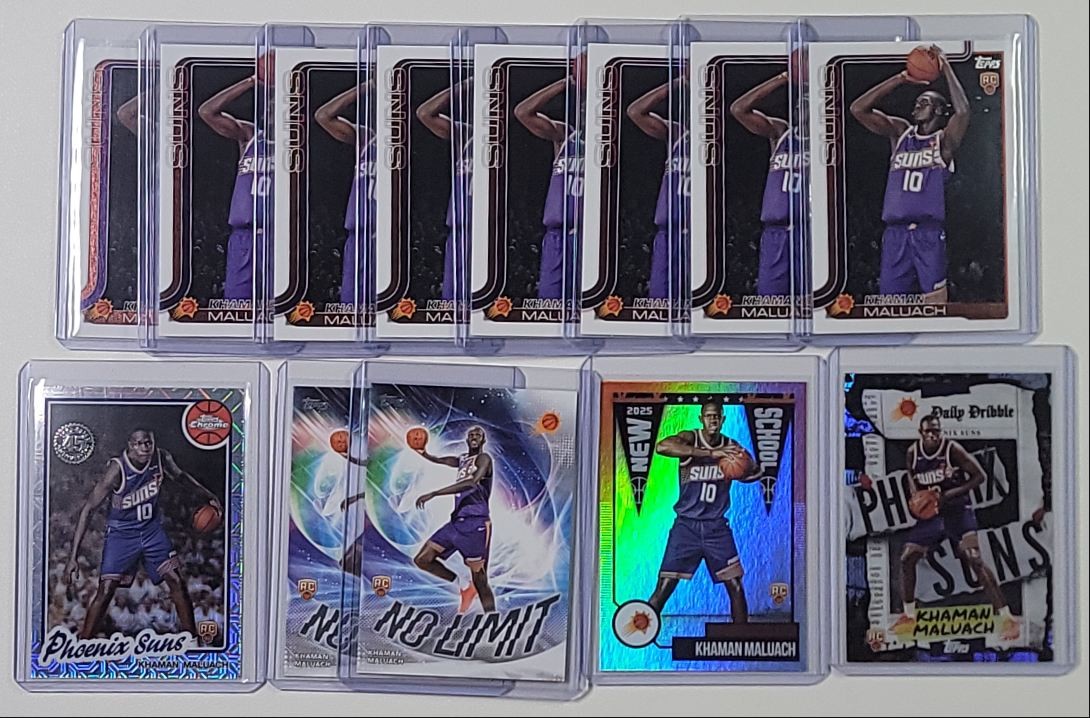 [13] KHAMAN MALUACH 2025-26 TOPPS FLAGSHIP ROOKIE NEW SCHOOL NO LIMIT Q2277