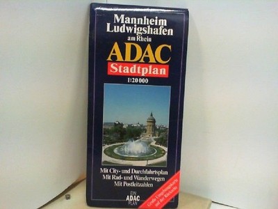 ADAC STADTPLAN  Mannheim Ludwigshafen an Rhein