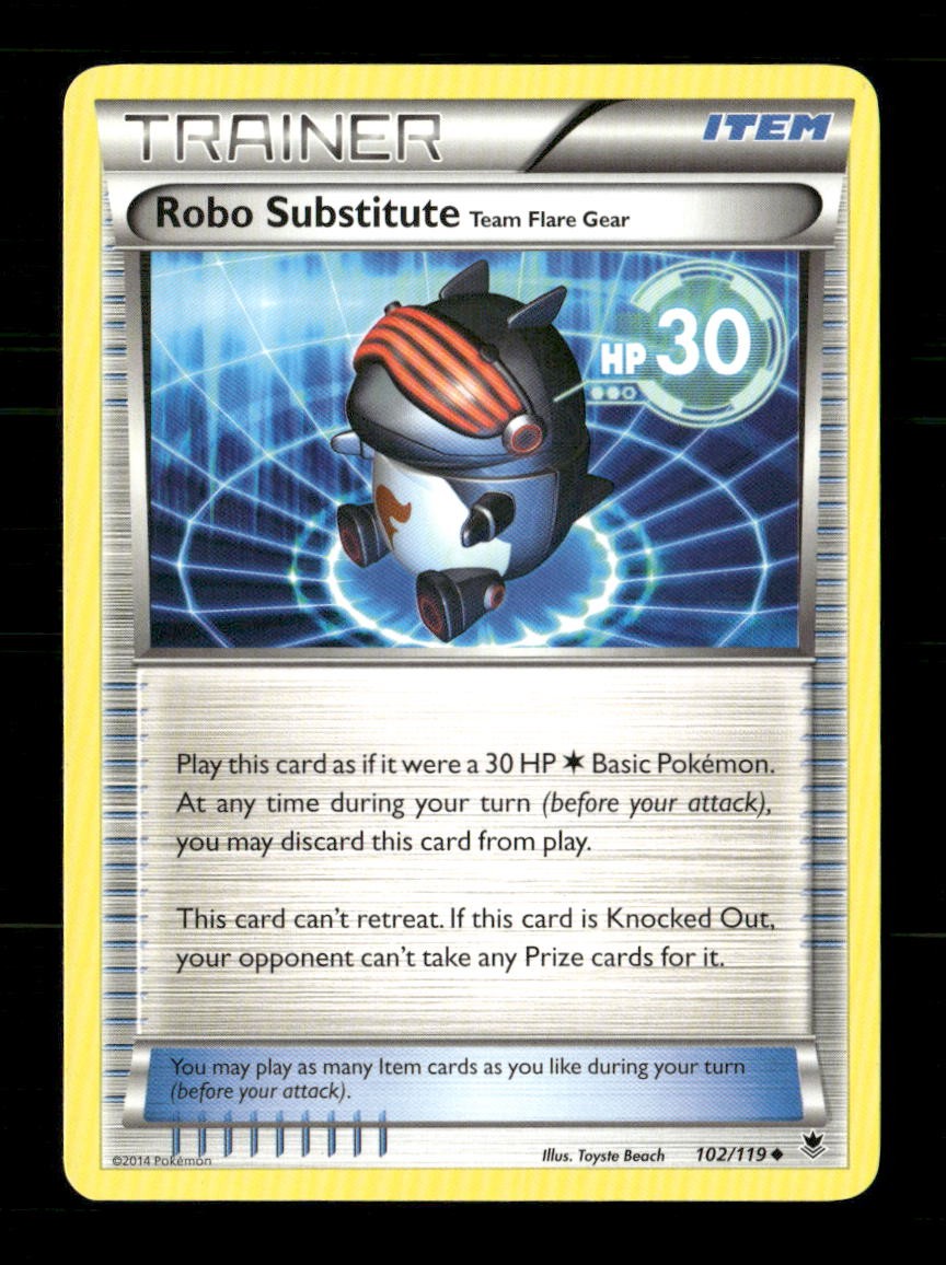 Robo Substitute Team Flare Gear 102/119 Phantom Forces NM/M Pokemon