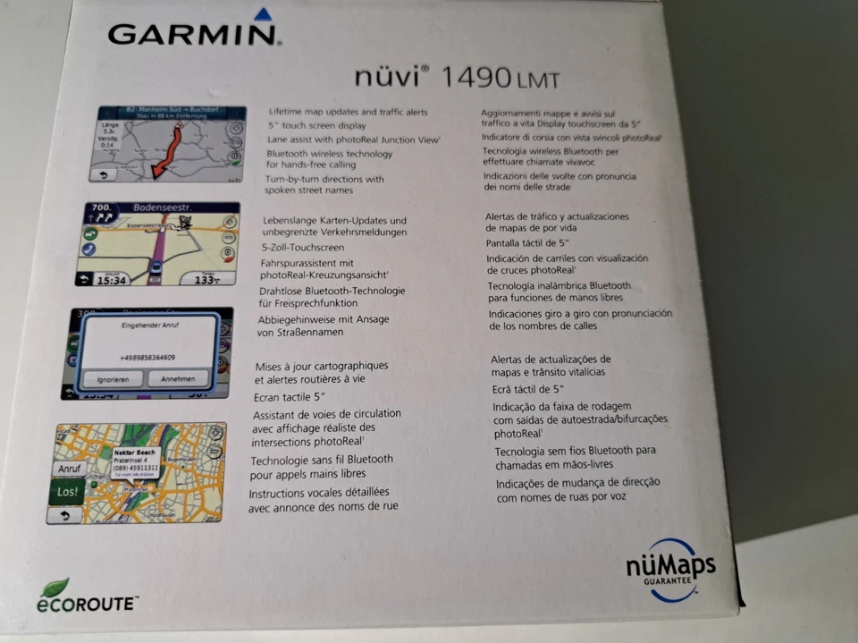 garmin navi nüvi auto Display 1490 LMT navigation updalebenslang Karten Verkehr - Bild 4 von 4